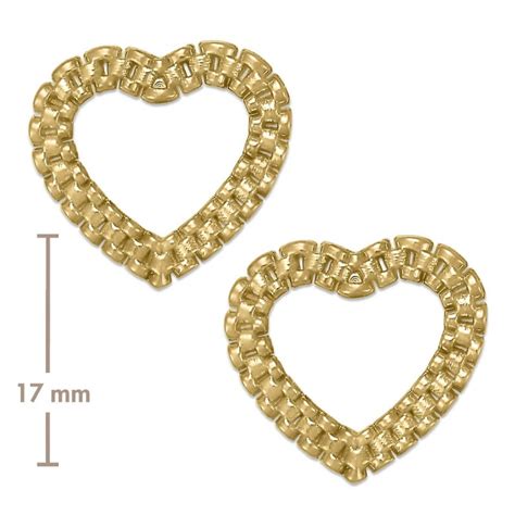 Rolex Heart Earrings 